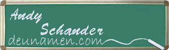 Andy Schander Visitenkarte